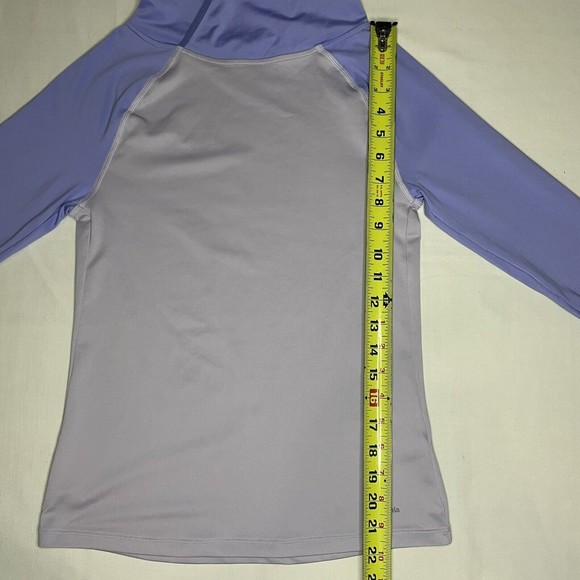 Patagonia Girl’s 10 / Medium Capilene Silkweight Hoodie Base Layer Lavender - Picture 6 of 9